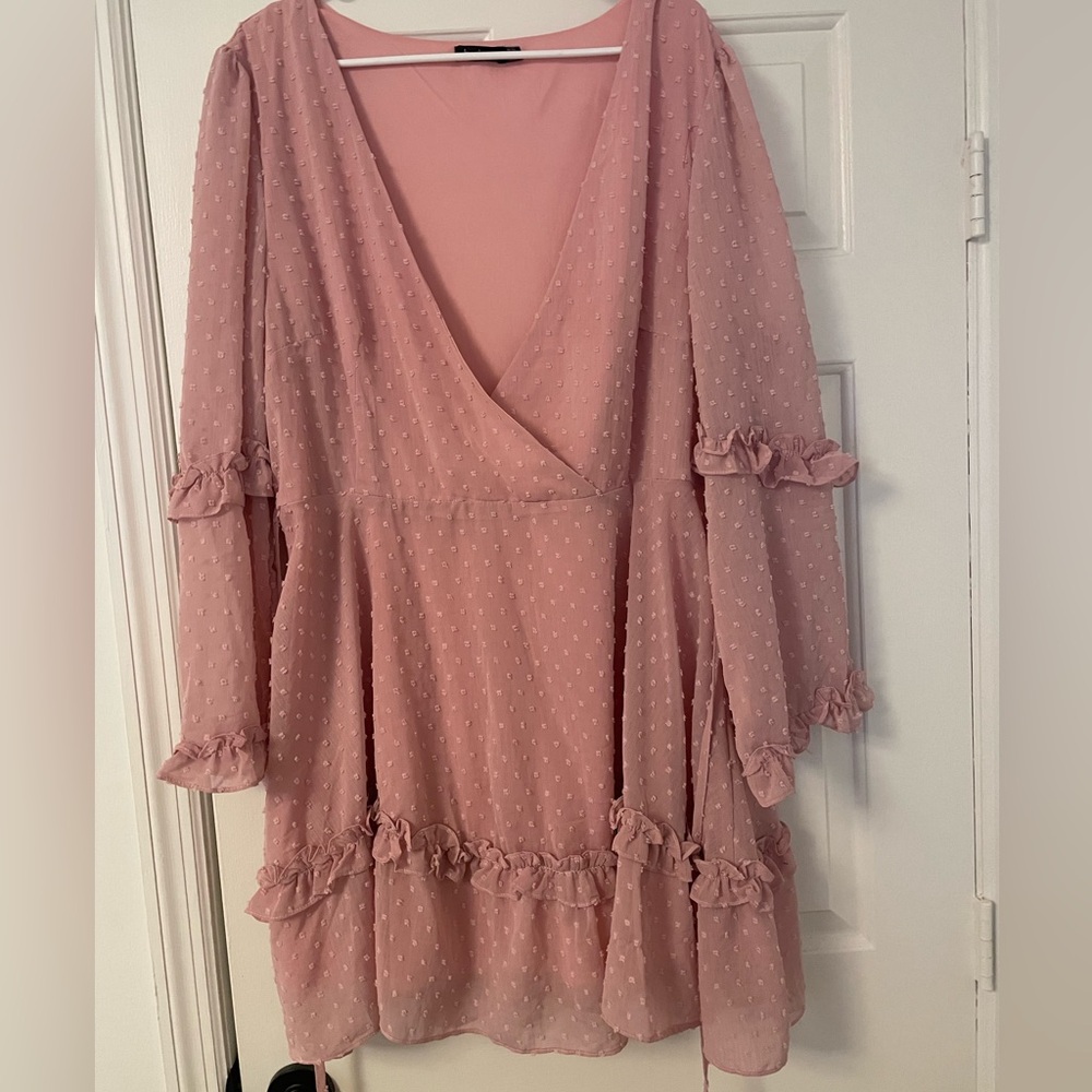 Pink Ruffle Dress - Picture 2 of 8